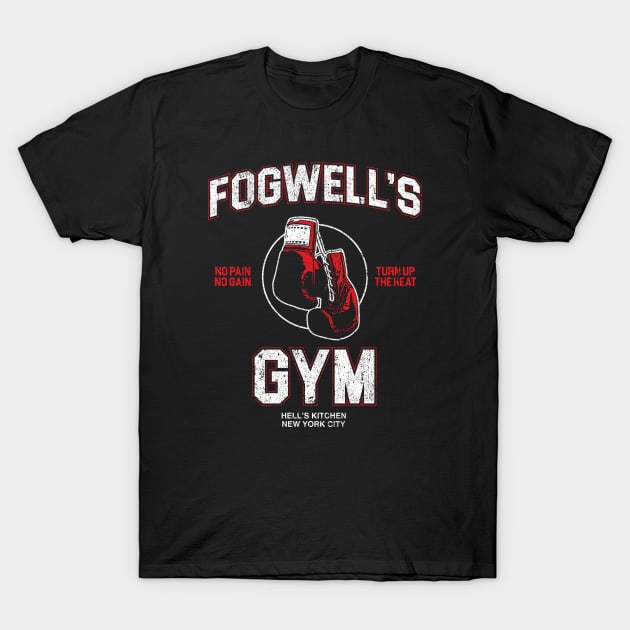 Fogwell's Gym T-Shirt by huckblade